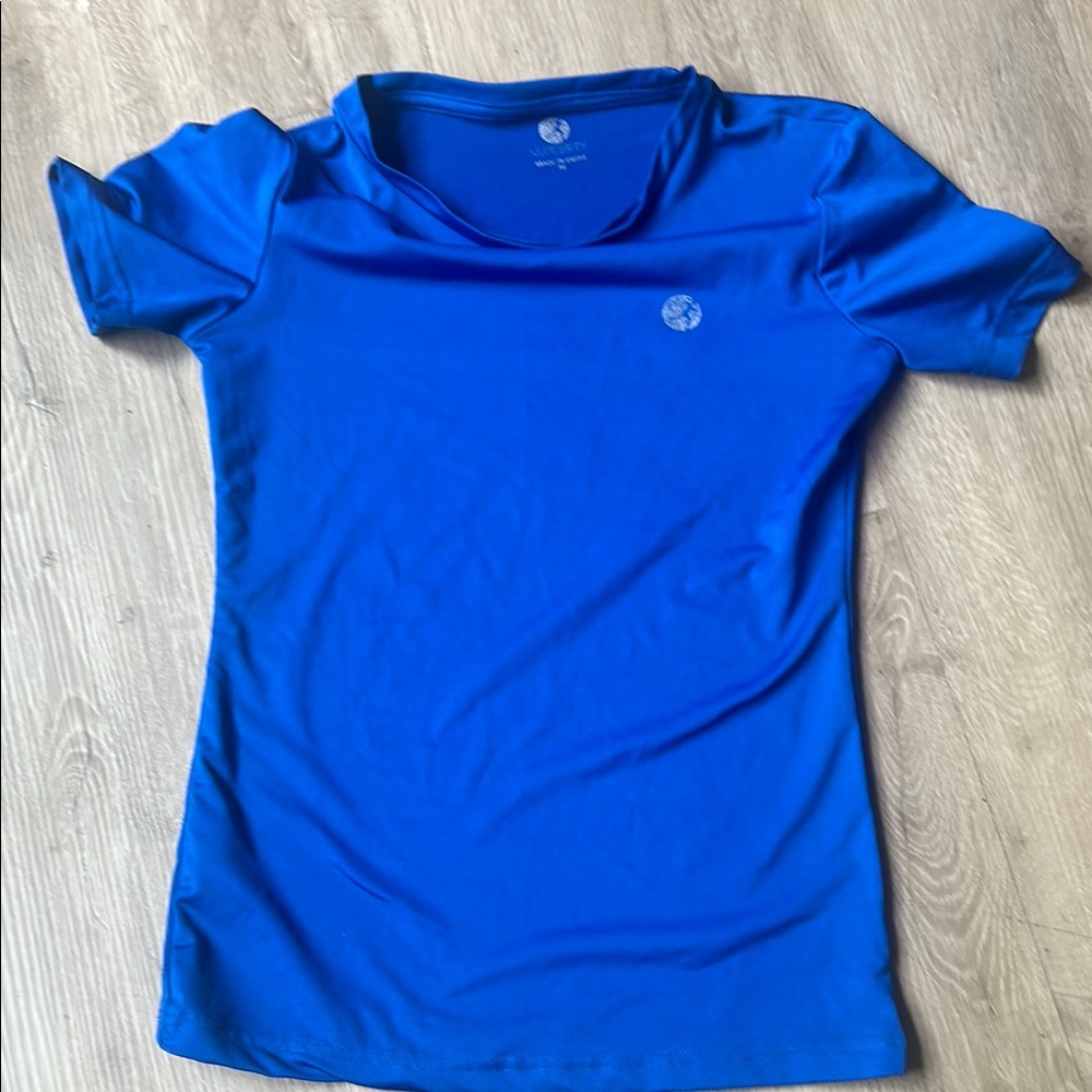 Fitted Blue Short Sleeve T-Shirt